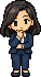 Agent thinking with hand on chin