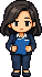 Agent holding a blue folder